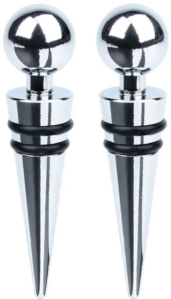 Excellent Houseware Vyno butelio kamštis, 9 cm, 2 vnt., plieno