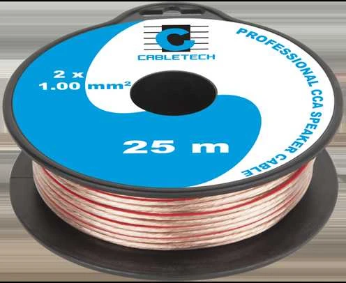 Cabletech CCA garsiakalbio kabelis 25 metrų ritėje