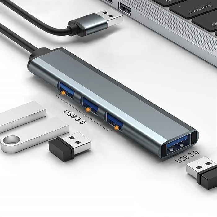Centratorius adapteris USB 3.0 4in1 4x Qoltec