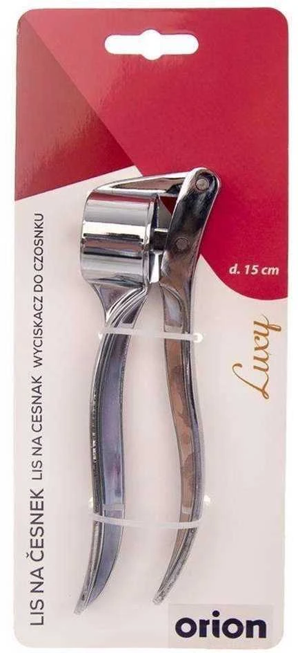 Orion Česnakų presas metalinis LUXY 15 cm sidabrinis