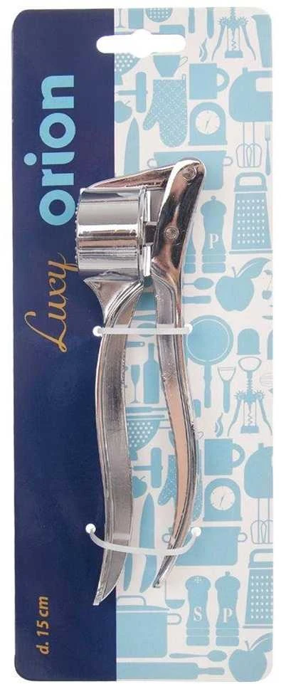 Orion Česnakų presas metalinis LUXY 15 cm sidabrinis