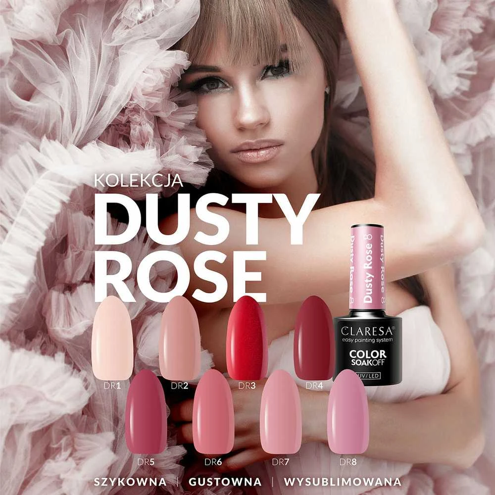 Activeshop Claresa Soak Off UV/LED Dusty Rose 3, 5 g