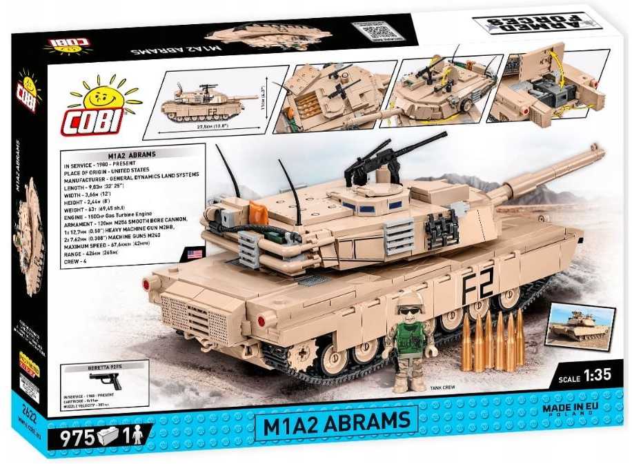 COBI - Konstruktorius M1A2 Abrams, 1/35, 2622