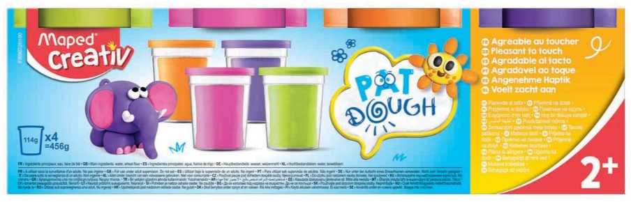 Maped Creativ plastiko masė 4x114g 4vnt.