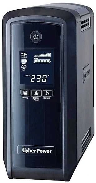 CYBERPOWER CP900EPFCLCD UPS 900VA/540W Sinewave PFC kompatibel Žalias Power LCD Ekranas USB valdymo programinė įranga