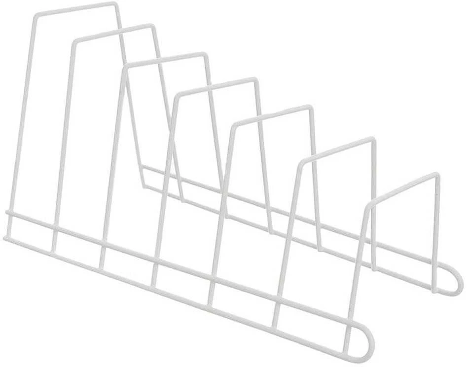 Orion metalinis puodo dangčio ir lėkščių laikiklis 34x17x18,5 cm baltas