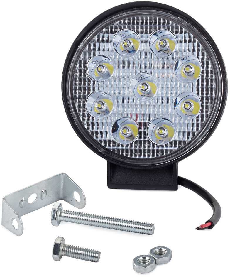 Darbinė LED lempa 27W apvali
