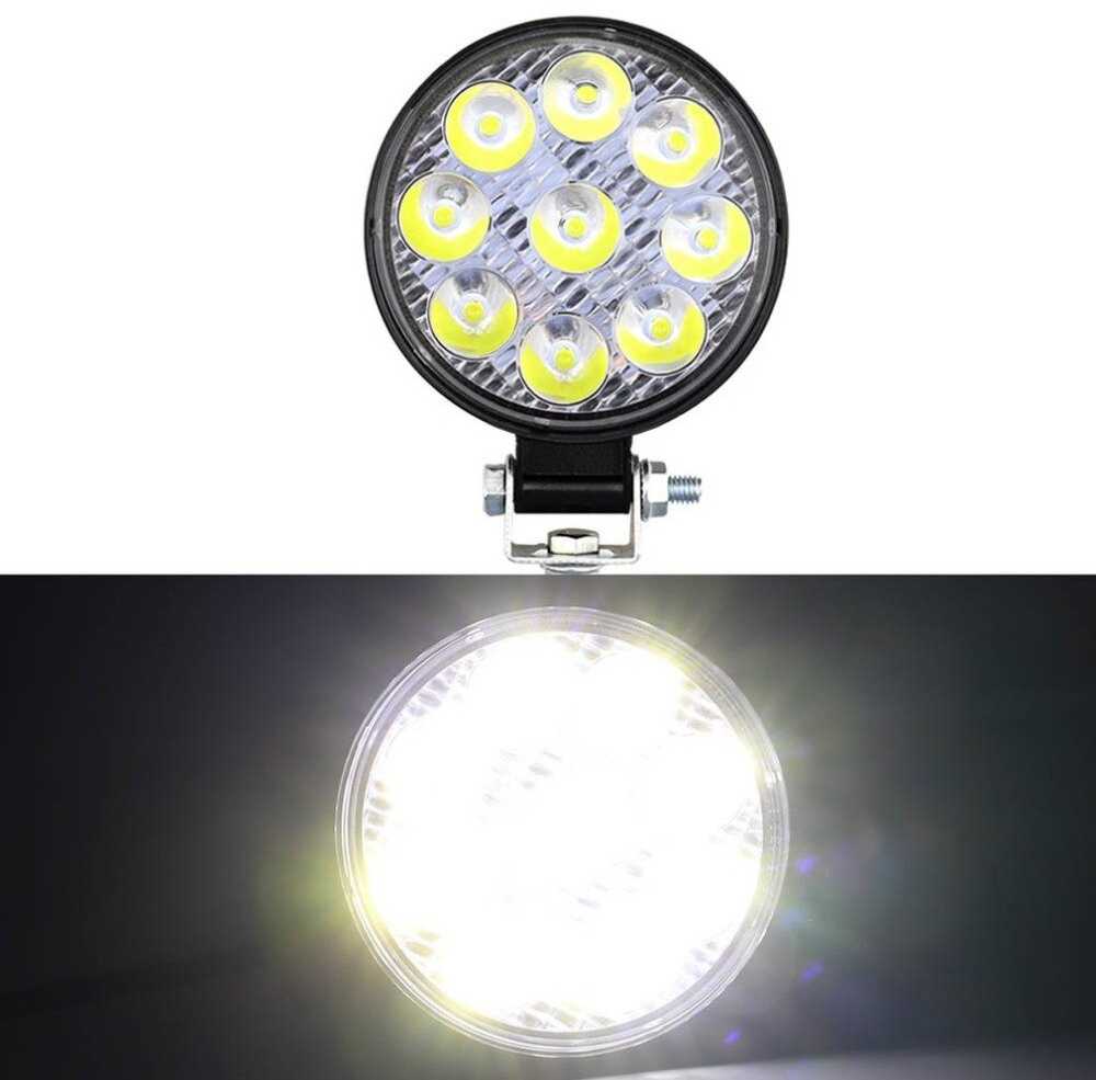 Darbinė LED lempa 27W apvali