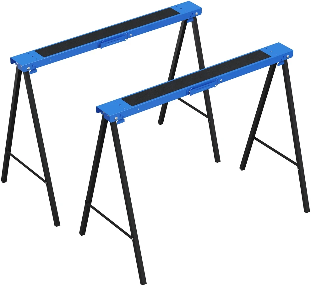 Darbiniai ožiai sulankstomi, iki 250 kg, juodi ir mėlyni, 99,5 × 50 × 76 cm, 2 vnt.