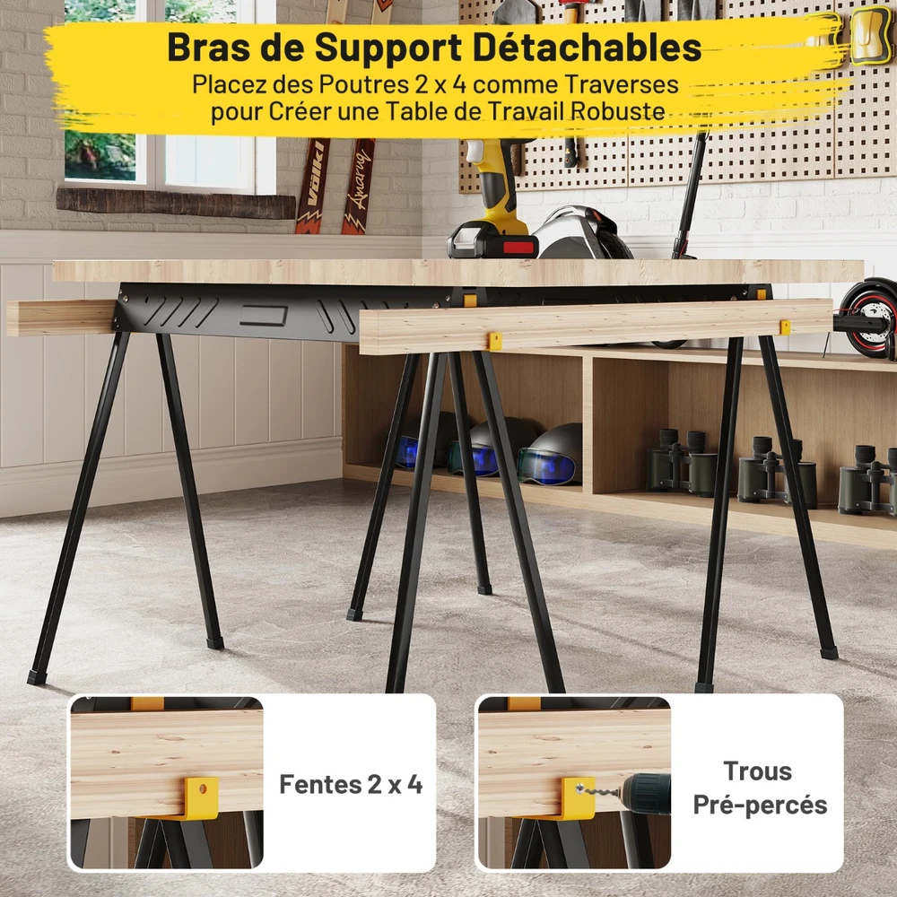 Darbo atramos 94 x 47 x 74 cm 2 vnt.