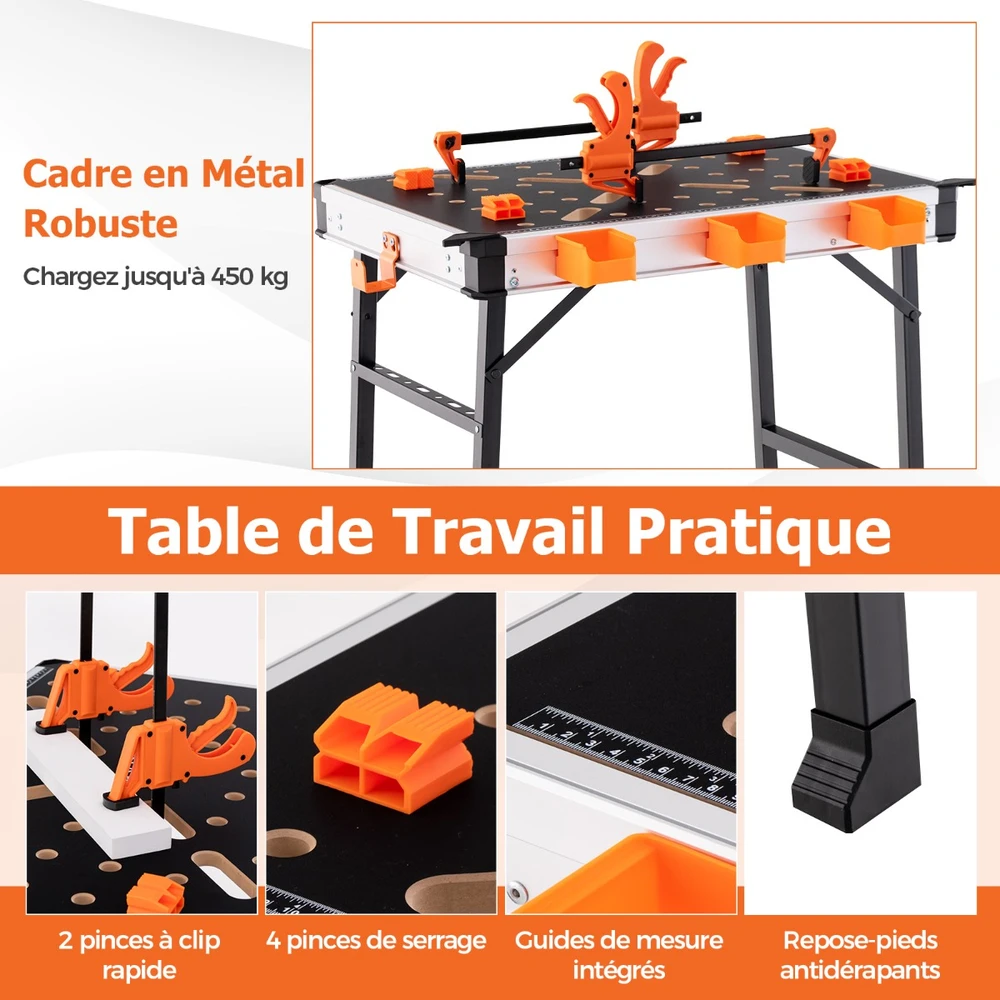 Darbo stalas 84.5×60×74 cm