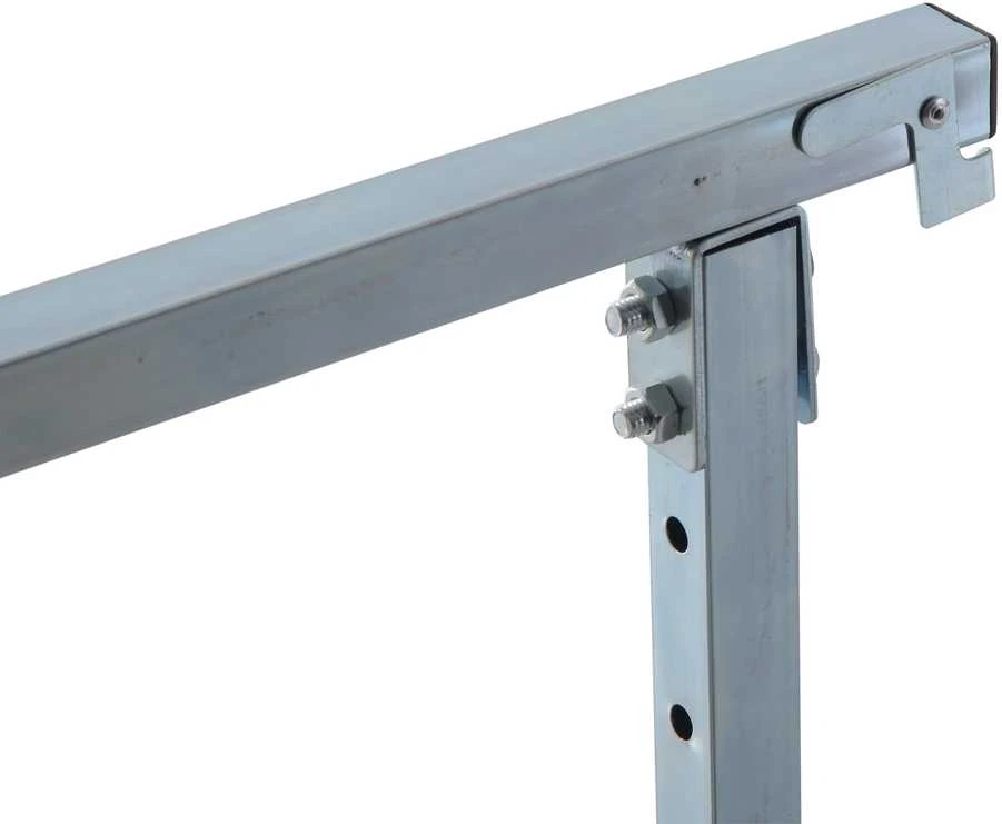 HOMCOM 2 x statybiniai ožiai, reguliuojamo aukščio iki 200 kg, plieniniai, juodi, 68 x 58 x 80-130 cm