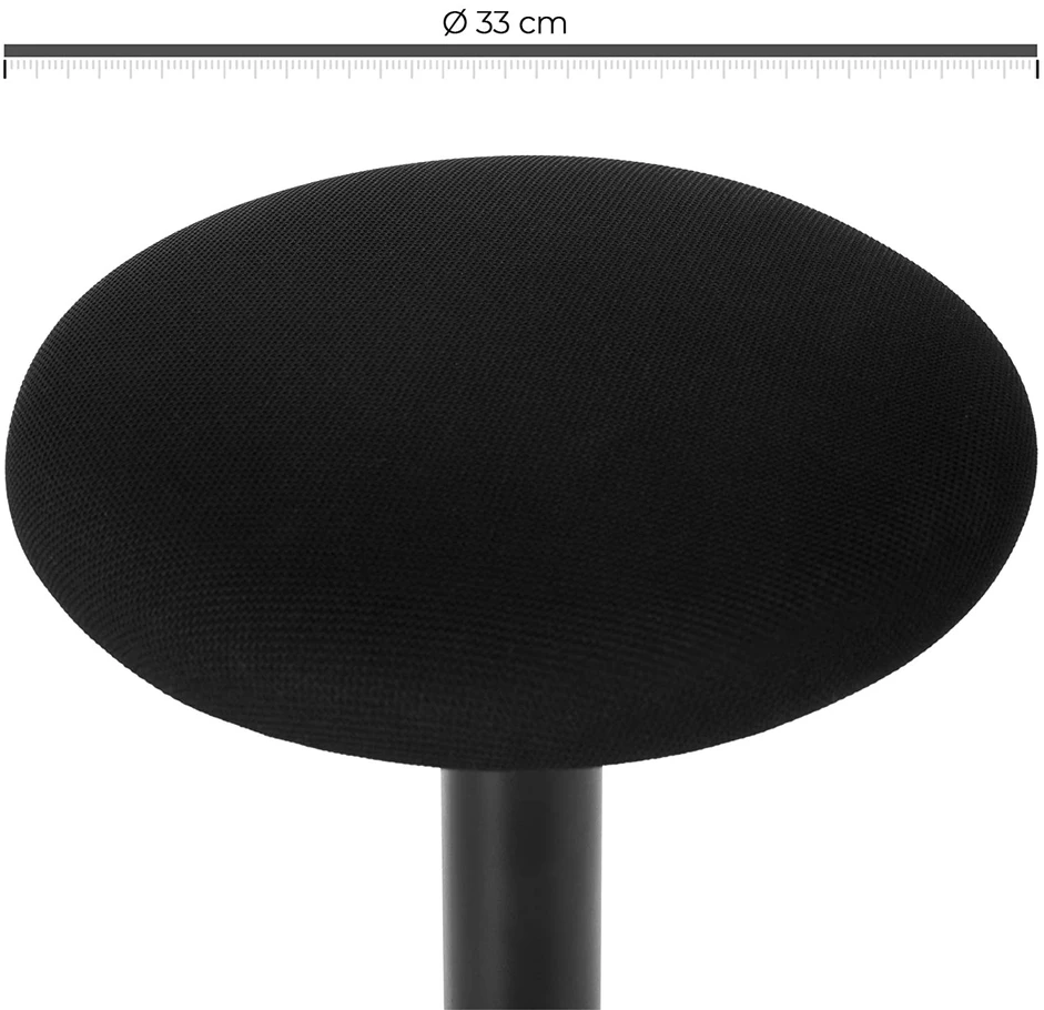 Songmics Darbo taburetė 60-85 cm juoda