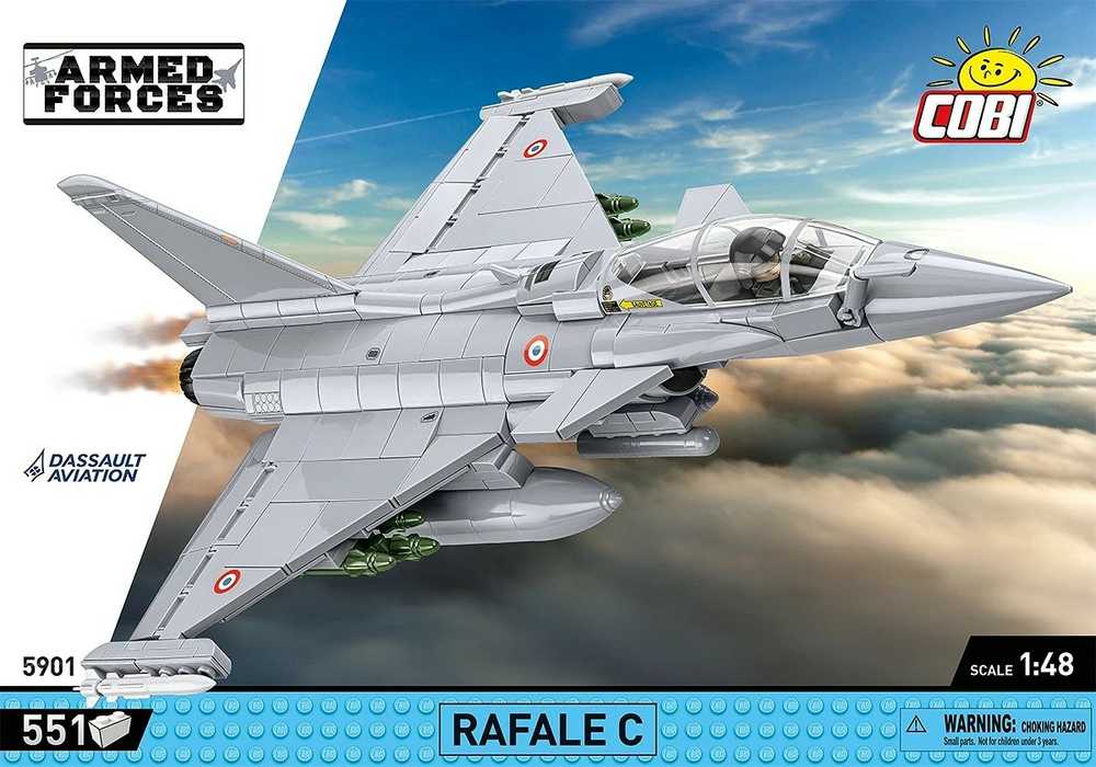 Cobi Dassault Rafale C konstravimo rinkinys iš 551 detalės