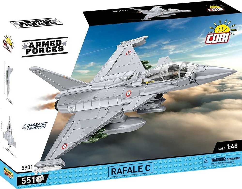 Cobi Dassault Rafale C konstravimo rinkinys iš 551 detalės