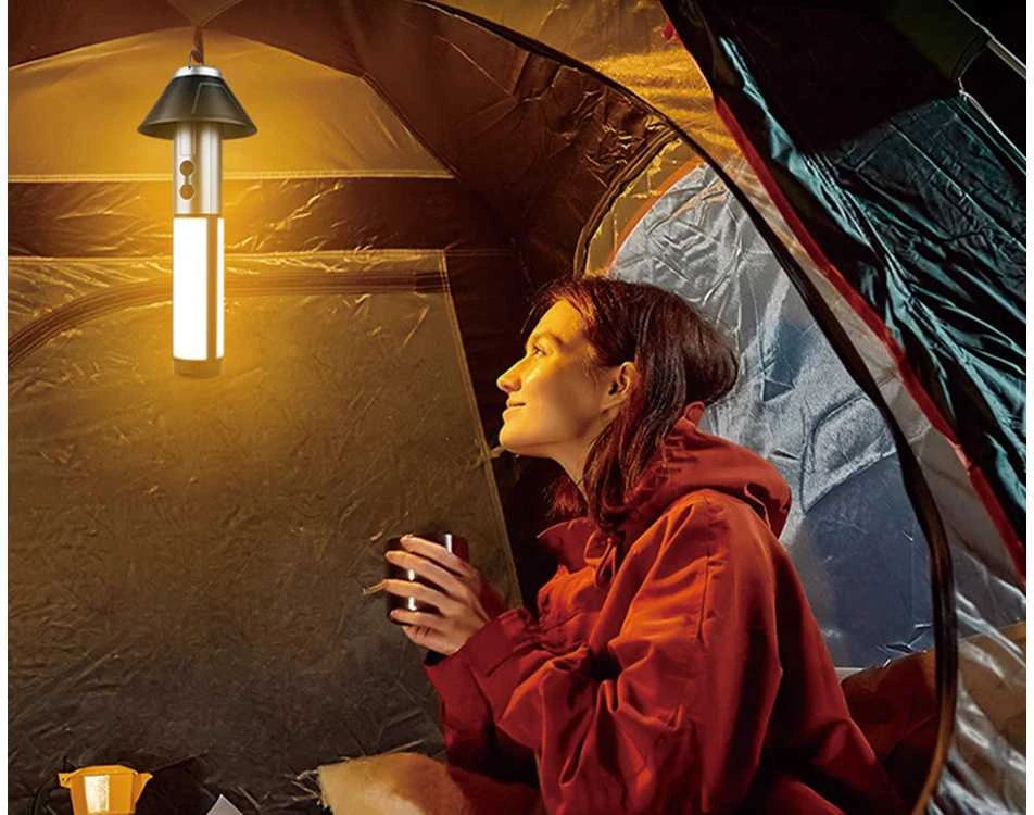 Daugiafunkcinė teleskopinė LED lempa su akumuliatoriumi