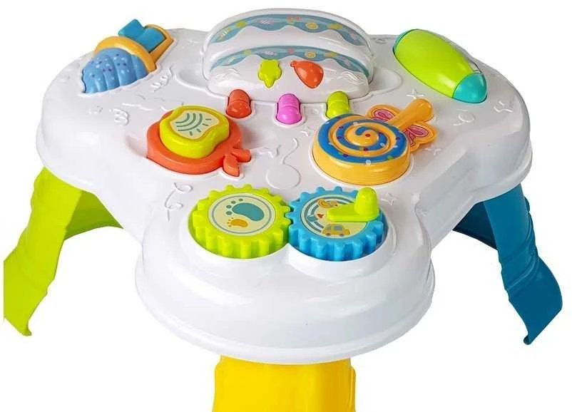 Daugiafunkcinis interaktyvus staliukas Baby Learning table, įvairių spalvų