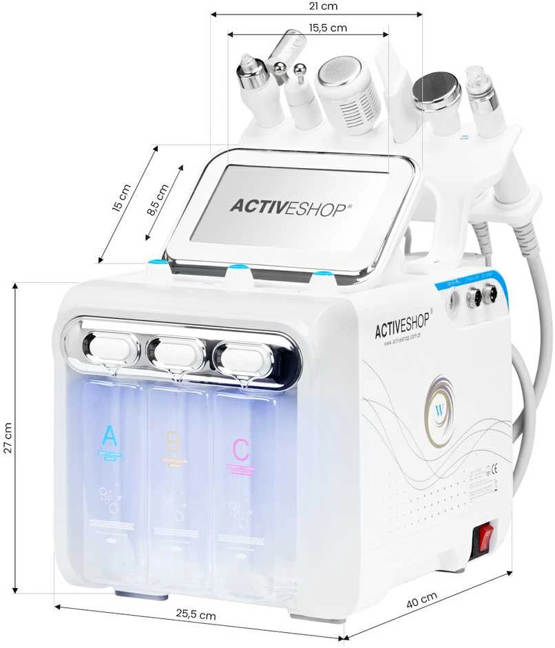 Activeshop Daugiafunkcinis odos priežiūros aparatas Hydrogen H2+ 6in1