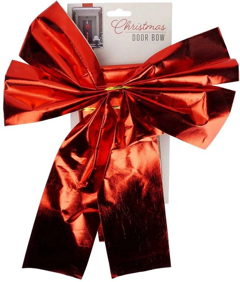 Christmas Decoration Dekoratyvinė juostelė durelėms Raudona 33x42 cm - Kalėdų dekoracija