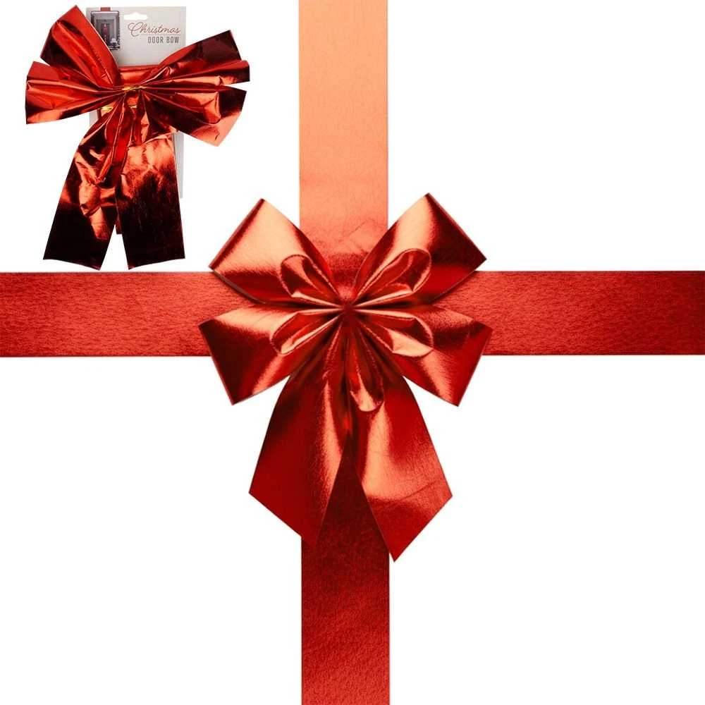 Christmas Decoration Dekoratyvinė juostelė durelėms Raudona 33x42 cm - Kalėdų dekoracija