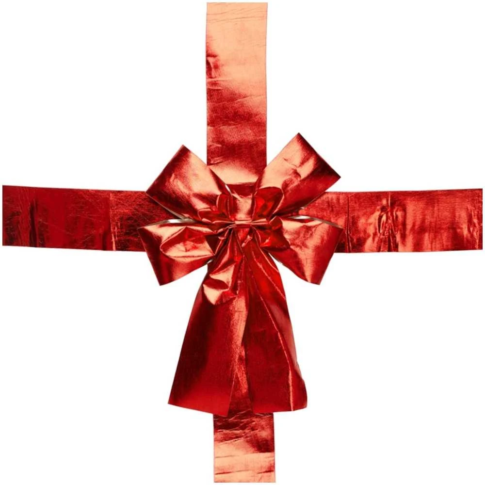 Christmas Decoration Dekoratyvinė juostelė durelėms Raudona 33x42 cm - Kalėdų dekoracija