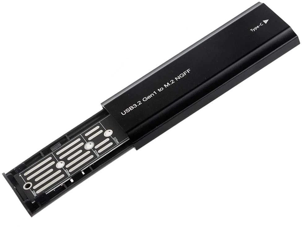 Dėklas diskui M.2 SATA NGFF USB 3.1 su USB-C jungtimi