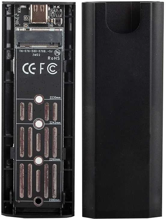 Dėklas diskui M.2 SATA NGFF USB 3.1 su USB-C jungtimi