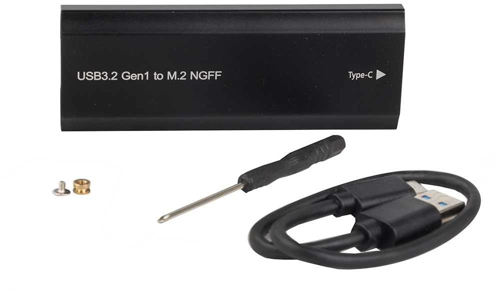 Dėklas diskui M.2 SATA NGFF USB 3.1 su USB-C jungtimi