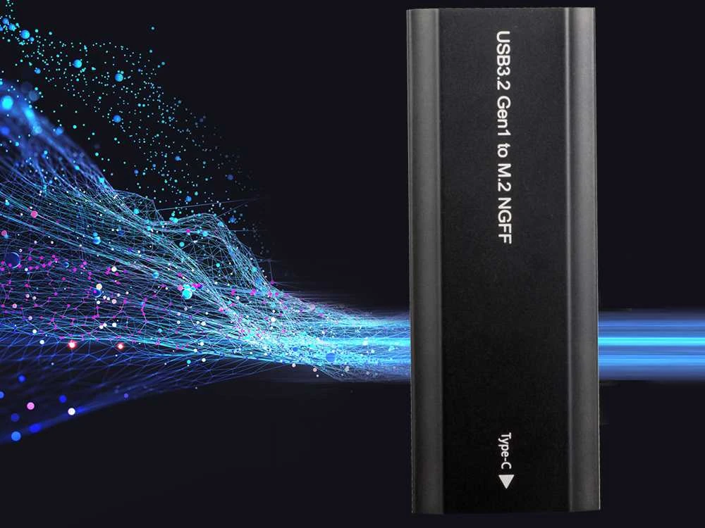 Dėklas diskui M.2 SATA NGFF USB 3.1 su USB-C jungtimi
