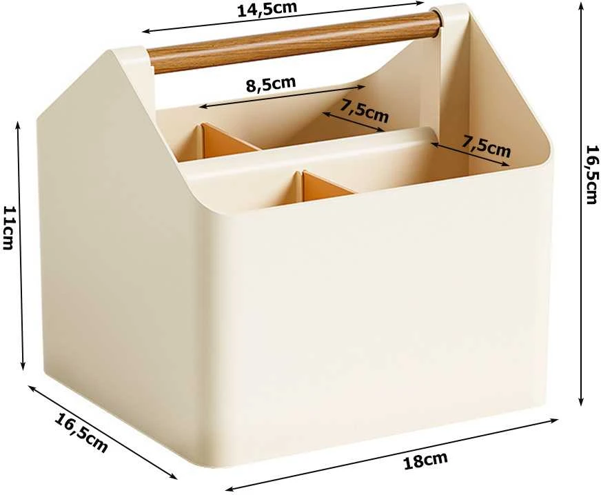 Dėklas kosmetikai ir biuro reikmenims 16,5x18x16,5 cm