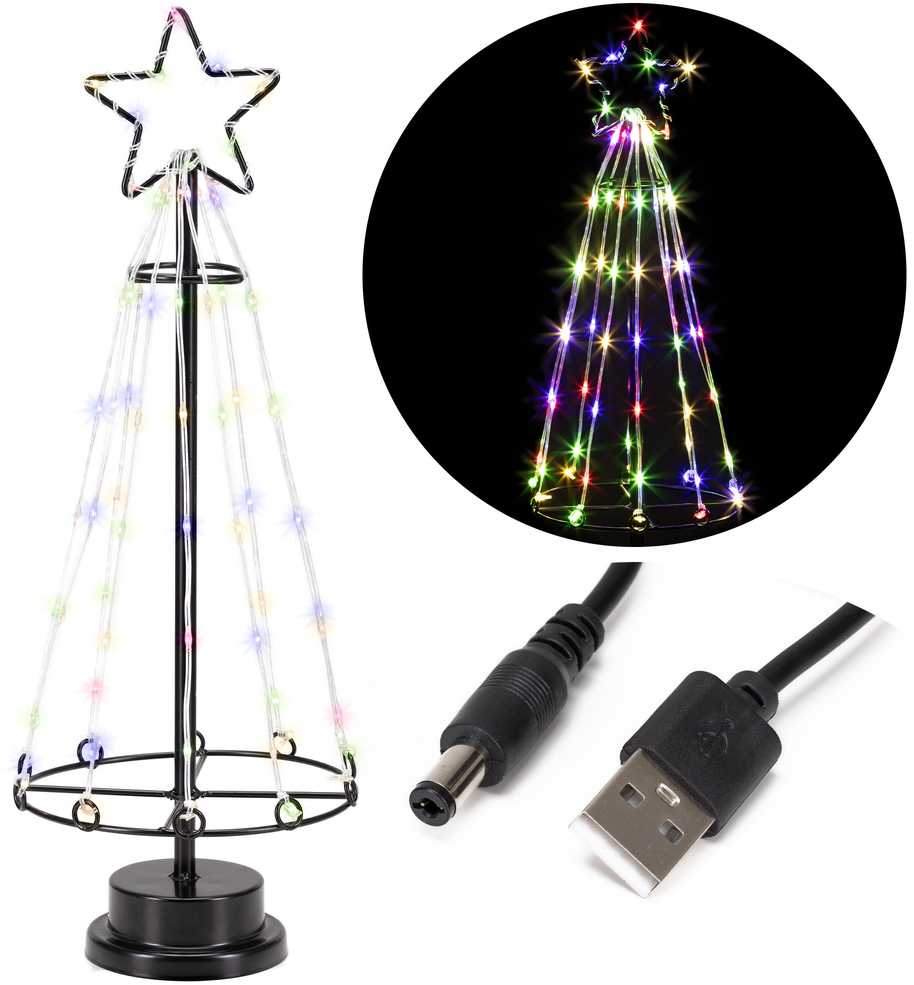 Springos Dekoratyvinė LED eglutė CL1238 80 LED 45 cm