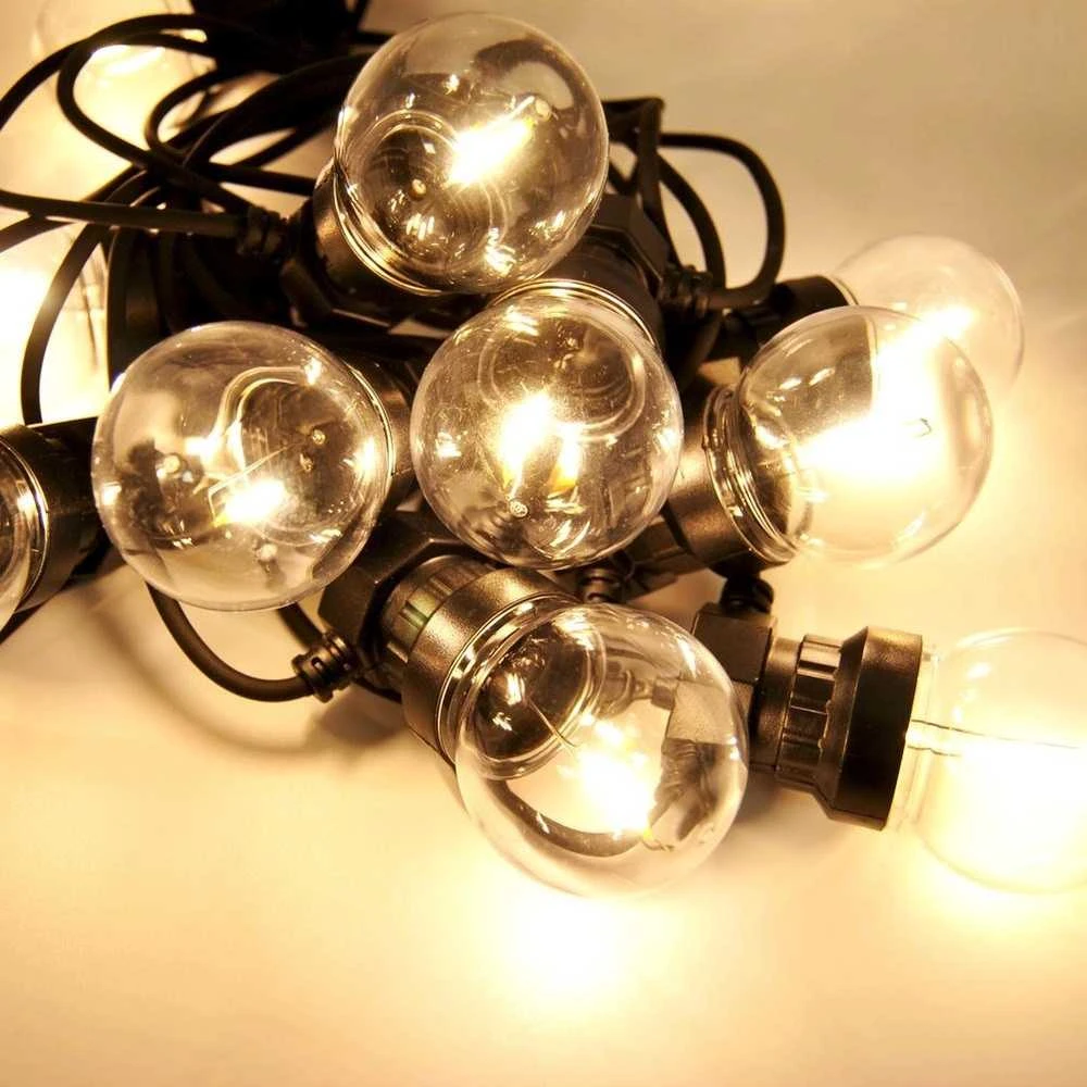 ProGarden Lauko lempučių girlianda 7,5 m, 10 LED švieselių, šilta šviesa