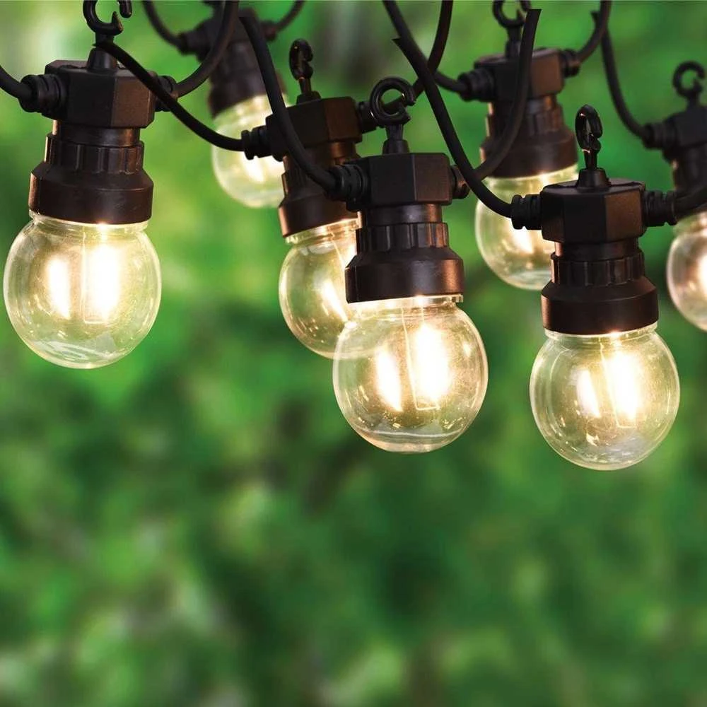ProGarden Lauko lempučių girlianda 7,5 m, 10 LED švieselių, šilta šviesa