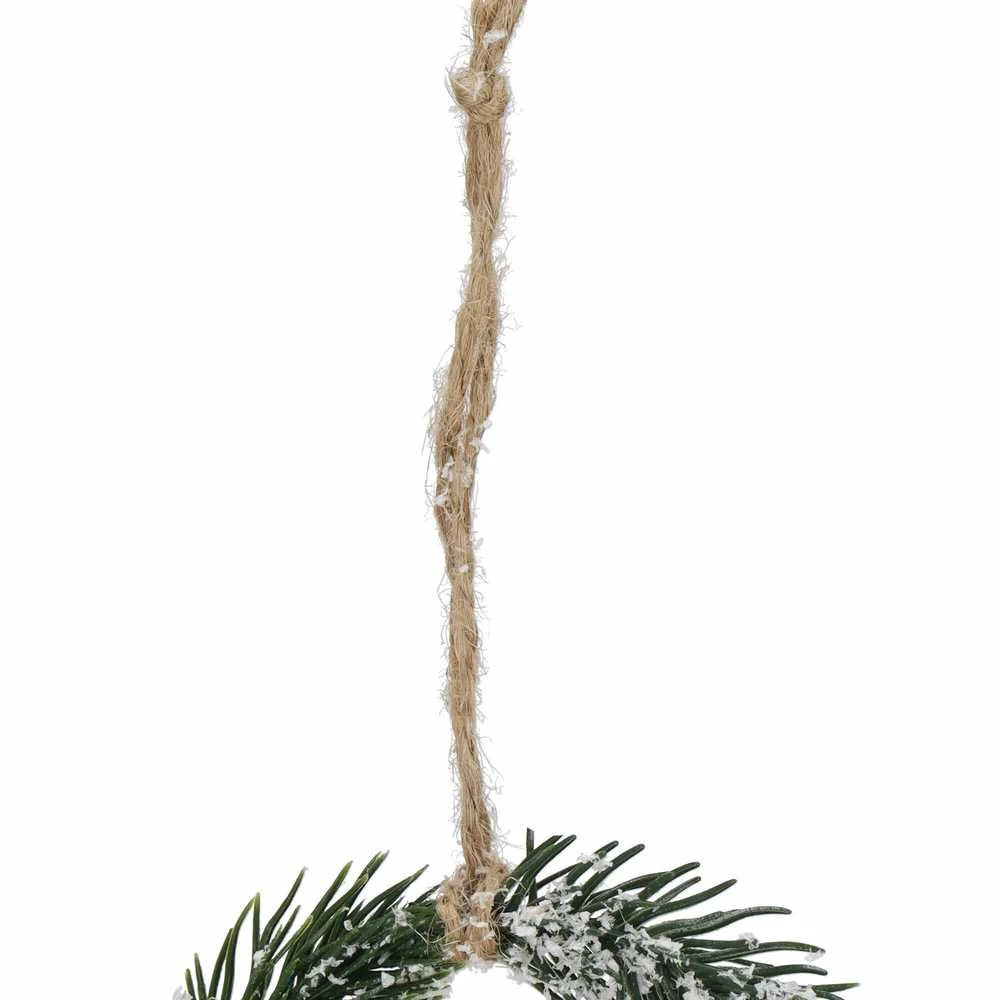 Dekoratyvinė šakelė Springos, 10 cm, ruda/balta/žalia