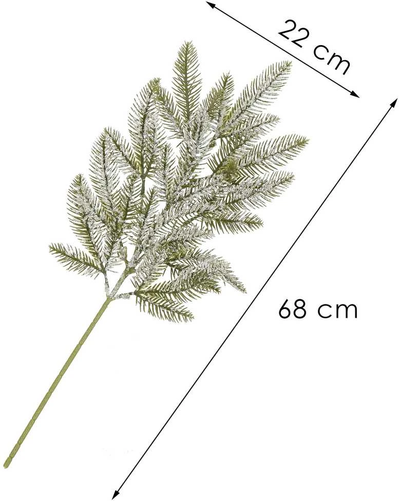 Dekoratyvinė šakelė Springos 68 cm kalėdinėms puošmenoms