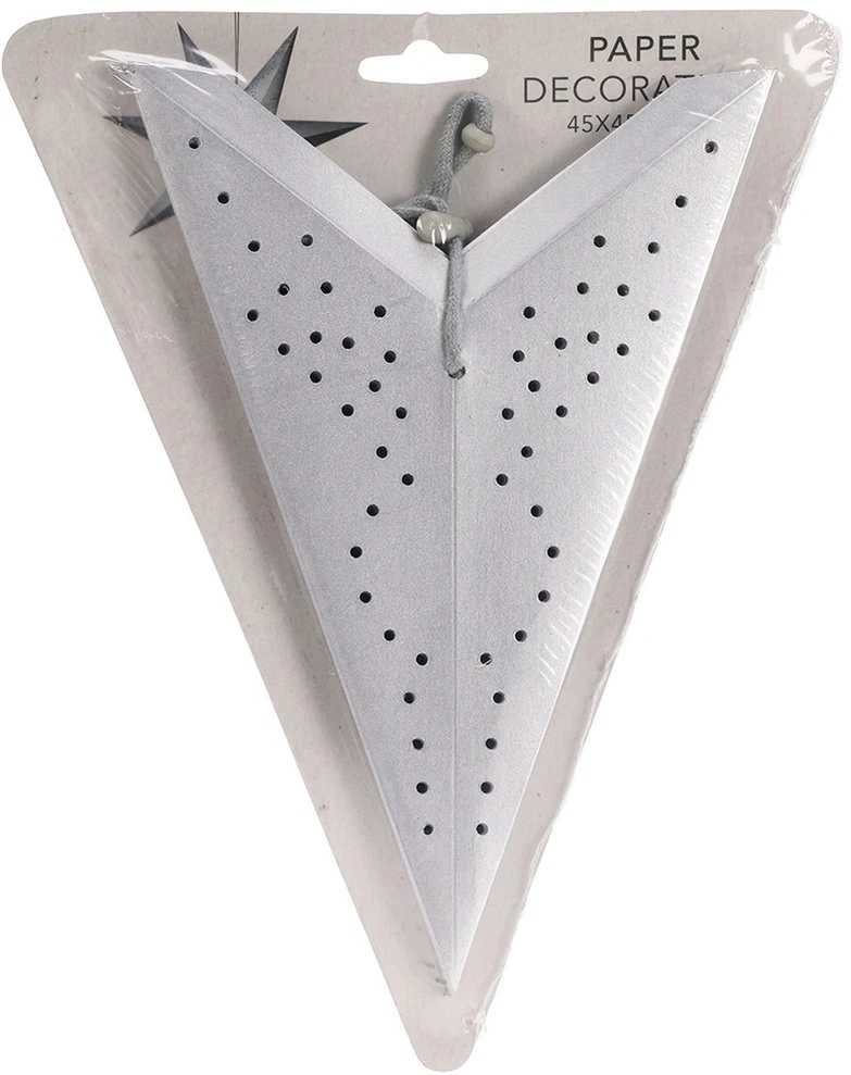 Christmas Decoration Sidabrinė Dekoratyvinė Žvaigždė 45 cm - Kalėdų Ornamentas