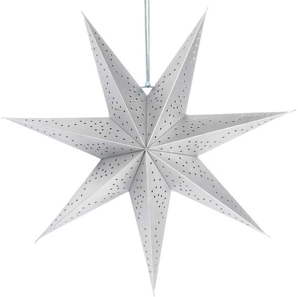 Christmas Decoration Sidabrinė Dekoratyvinė Žvaigždė 45 cm - Kalėdų Ornamentas