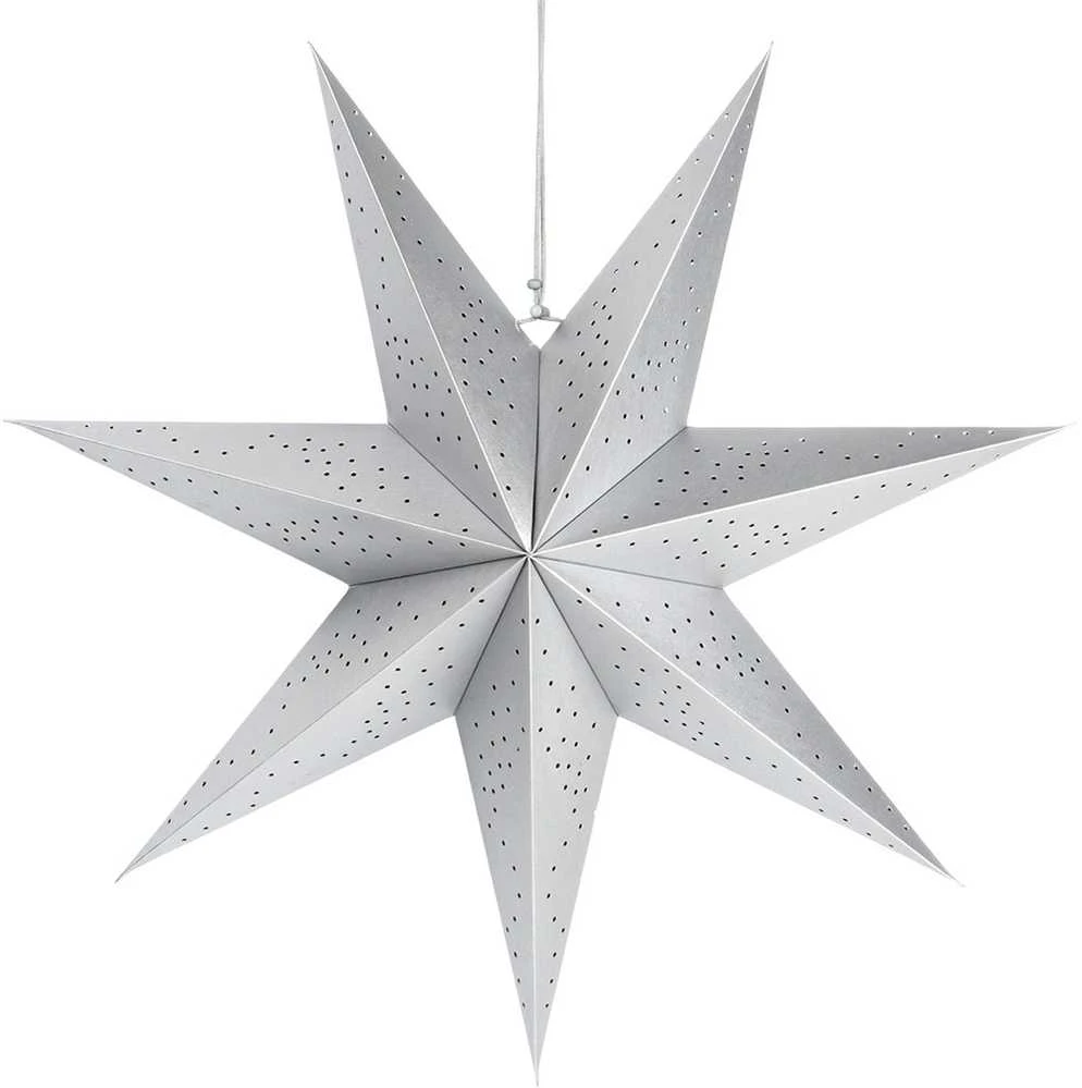 Christmas Gifts Dekoratyvinė Žvaigždė Popierinė 60 cm - Sidabrinė Ornamentas