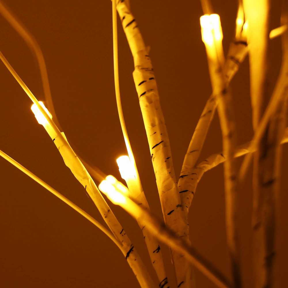 Dekoratyvinis beržo imitacijos medis Springos 180 cm su 96 LED