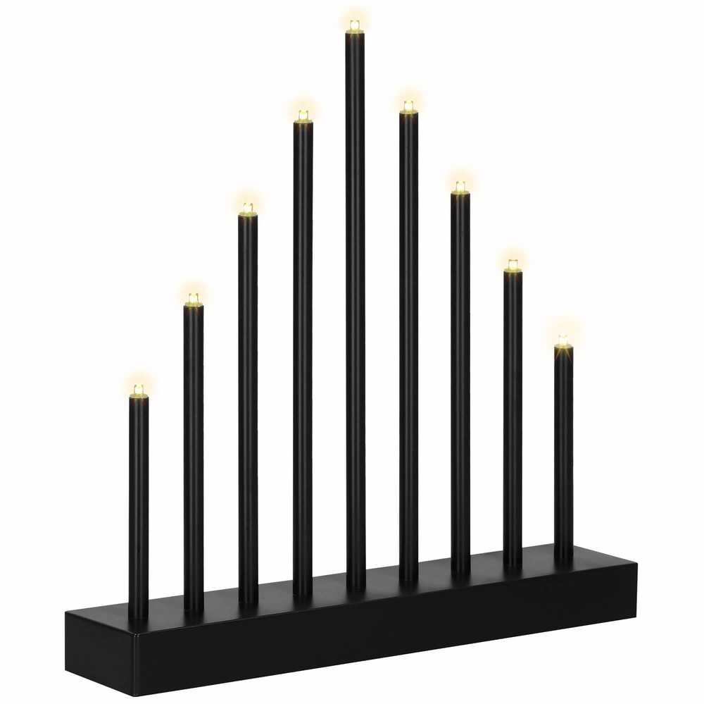 Dekoratyvinis žvakių stovas Springos, 9 LED, šilta balta šviesa