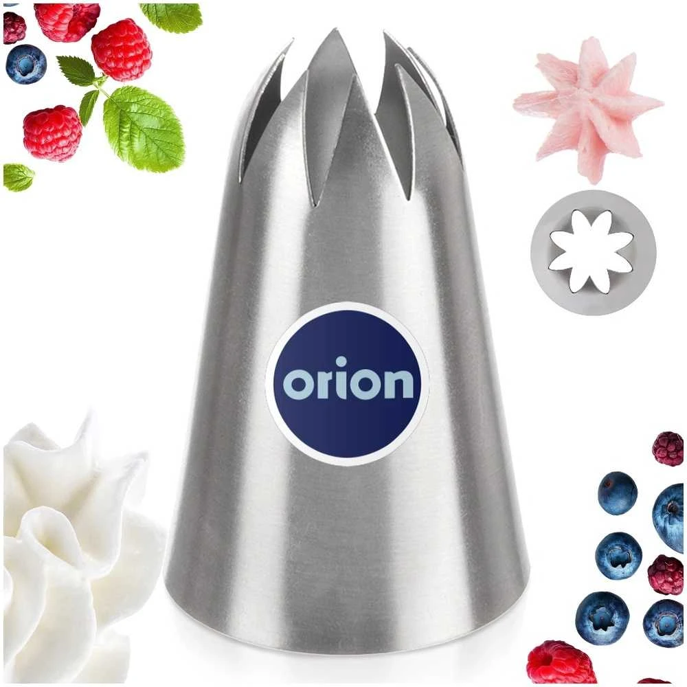 Orion dekoratyvinė metalinė antgalis gėlės forma