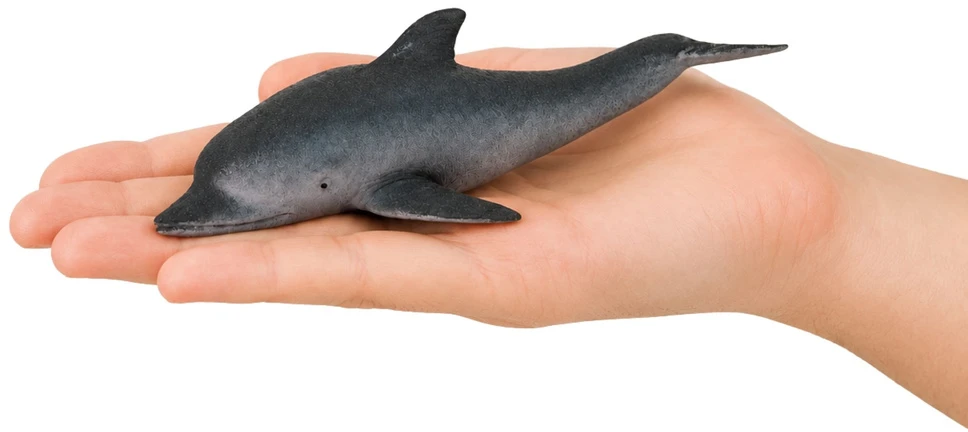 Lean Toys Delfino figūrėlė iš TPR, tamsiai pilka, 17,5 × 7,5 × 3,5 cm