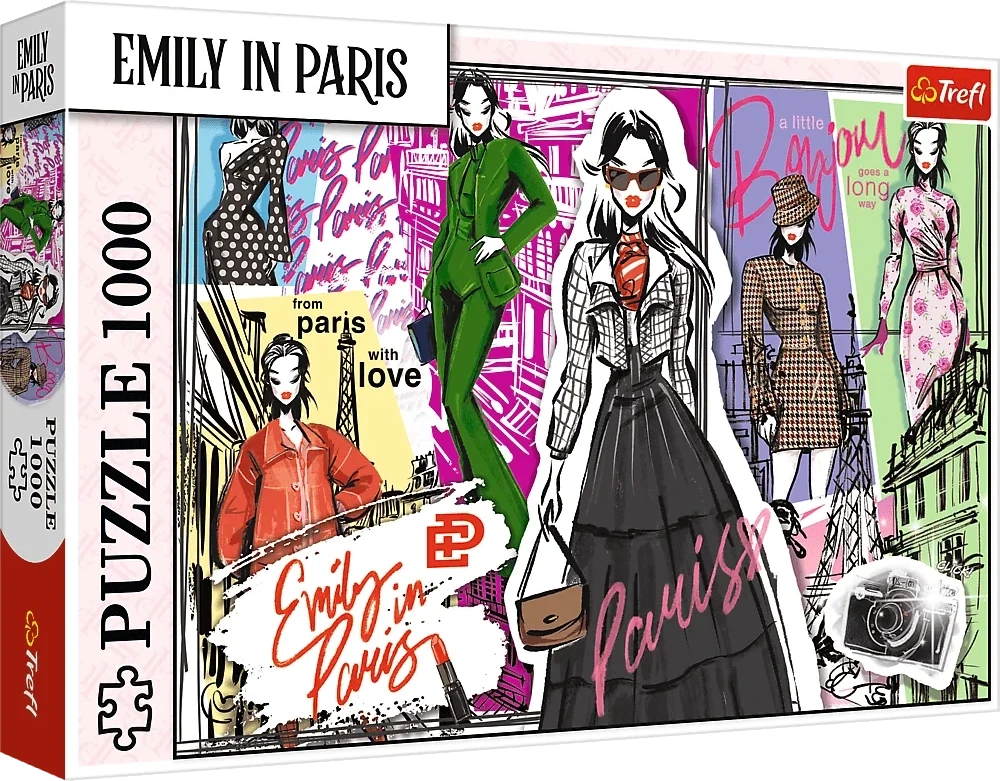 Trefl Dėlionė 1000 vnt. - Emily in Paris: mados įkvėpimai