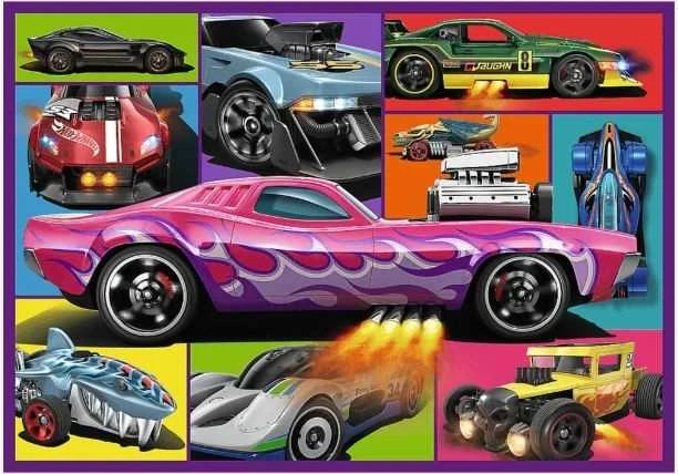 Trefl Dėlionė 4x250 vnt. - HotWheels