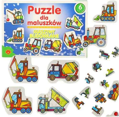 ALEXANDER Dėlionė mažyliams - statybinės mašinos 2+