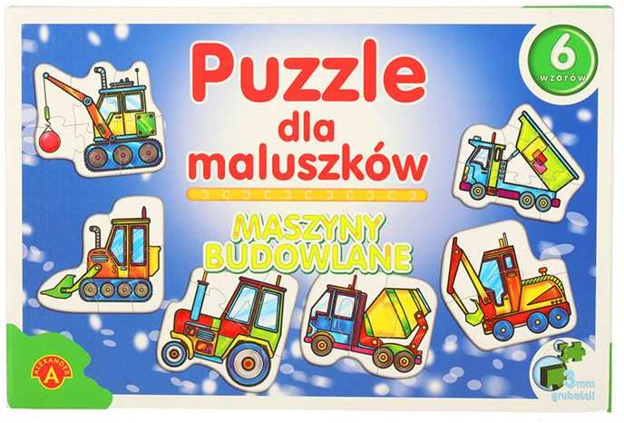 ALEXANDER Dėlionė mažyliams - statybinės mašinos 2+