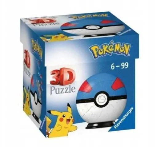 Ravensburger 3D Dėlionė 54 vnt. - Pokemon kamuolys