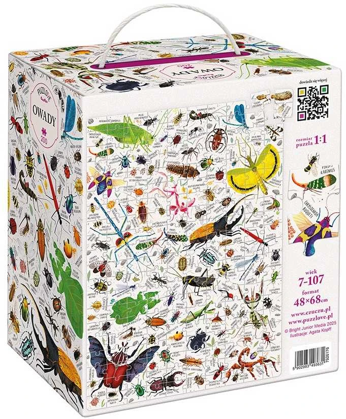 Czuczu Puzlės „Puzzlove“ Vabzdžiai, 200 Detalių