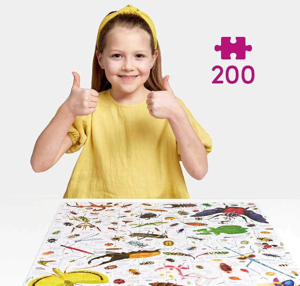 Czuczu Puzlės „Puzzlove“ Vabzdžiai, 200 Detalių