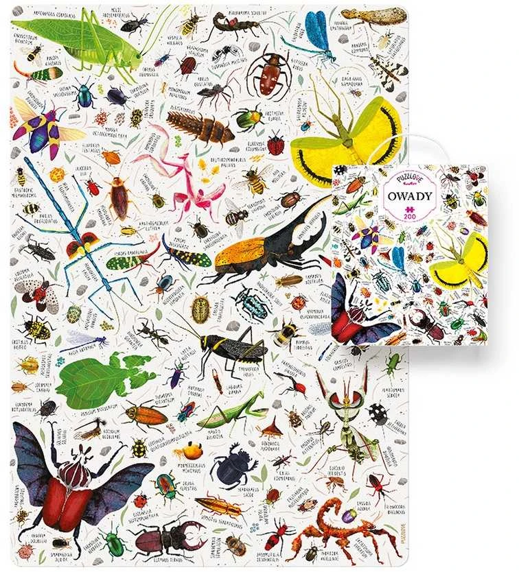 Czuczu Puzlės „Puzzlove“ Vabzdžiai, 200 Detalių